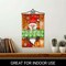 G128 Combo Pack Garden Flag Hanger 14IN & Garden Flag Christmas Welcome Gnome Printed 12x18IN Double Sided